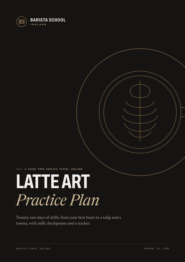 Cover of the Latte Art Practice Plan